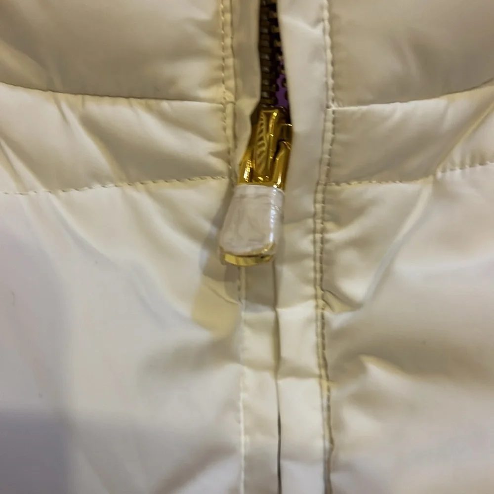 Ralph Lauren girls size 4-5 reversible puffer vest pink/cream NWOT - Picture 9 of 12